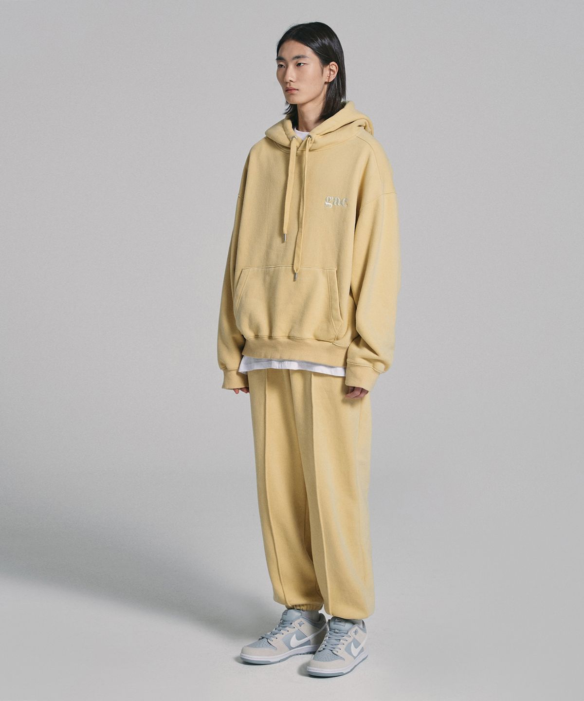 객(GAC) [SET UP] GAC LOGO JOGGER SET  yellow (기모)