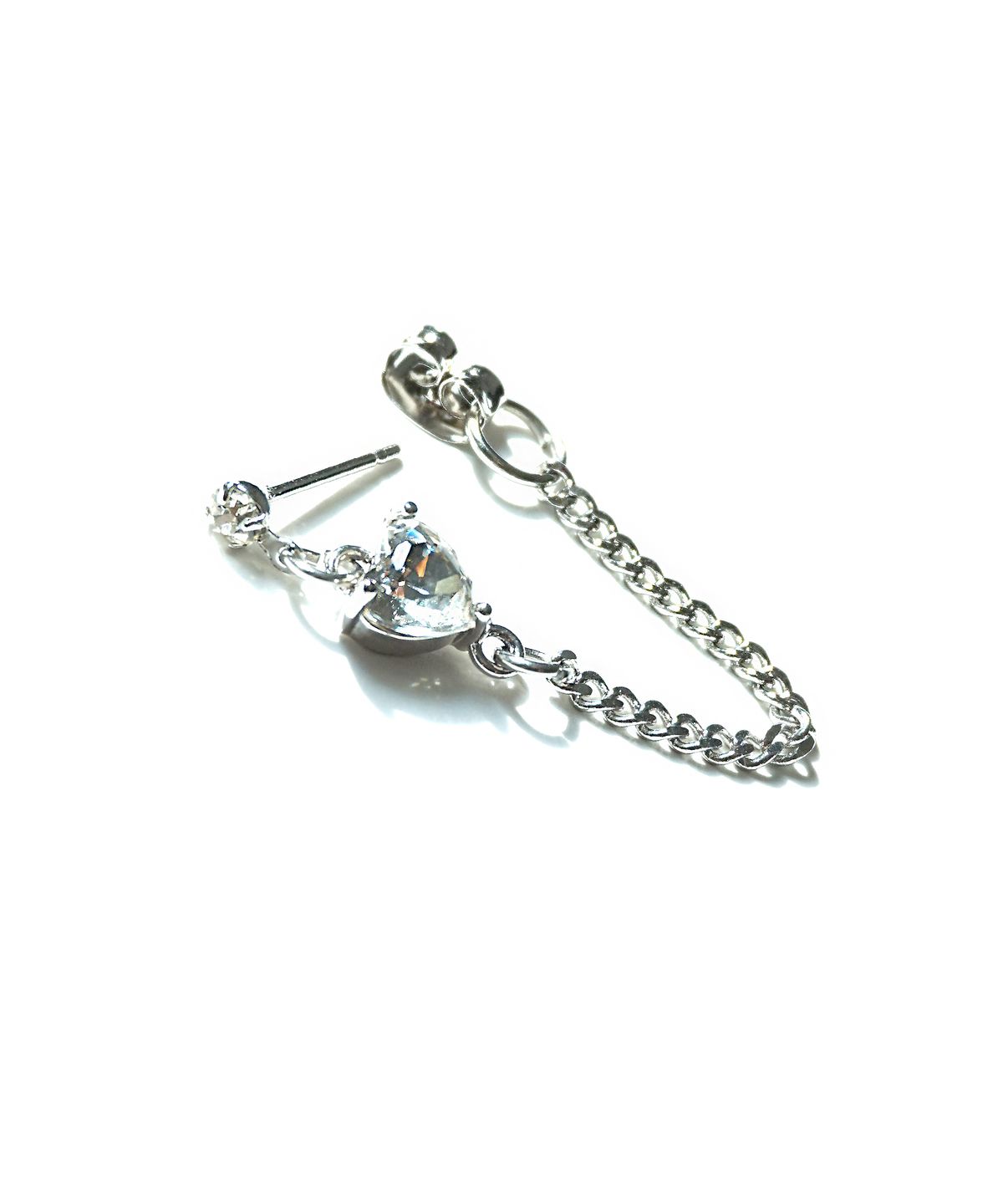 하와(HAWHA) WHITE HEART PEARL EARRING