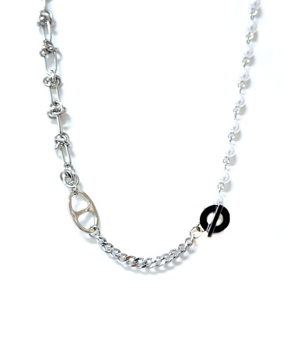 하와(HAWHA) MIX CHAIN CAP NECKLACE