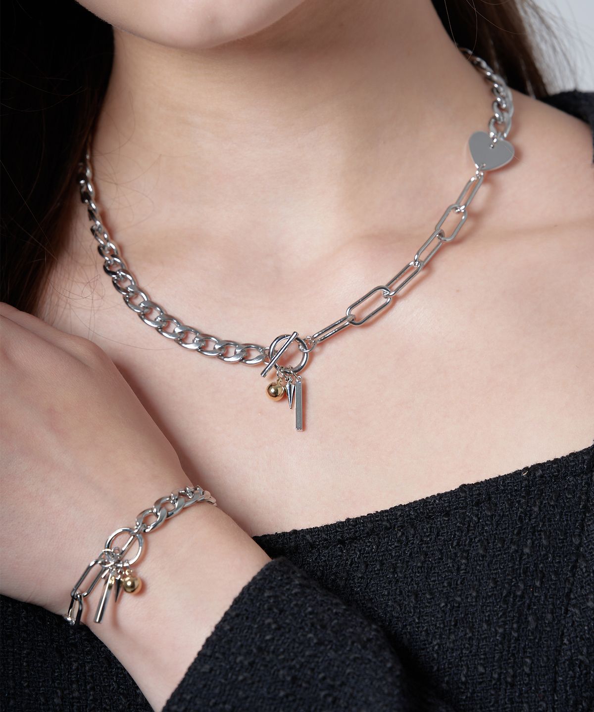 하와(HAWHA) FAVORITE TOGGLE CHAIN BRACELET
