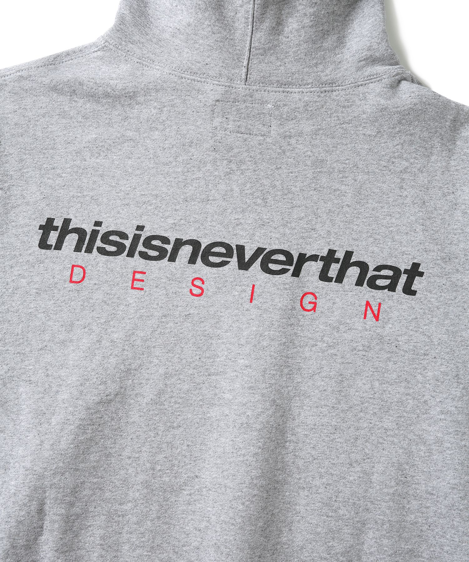 MUSINSA | thisisneverthat® DSN-Logo Hoodie Heather Gray