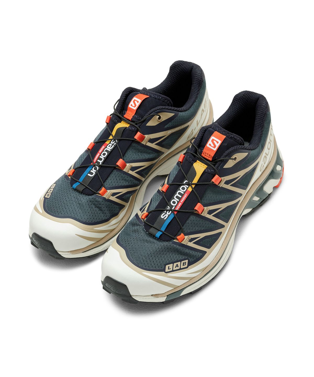 살로몬(SALOMON) XT-6 - 인디아 잉크:사파리:레드 오렌지 / L41455200