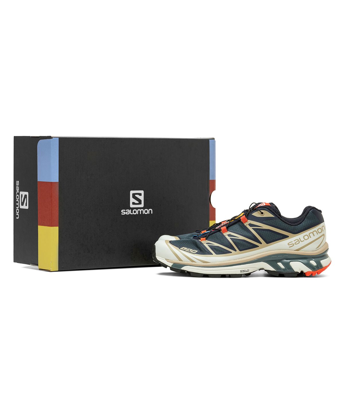 살로몬(SALOMON) XT-6 - 인디아 잉크:사파리:레드 오렌지 / L41455200