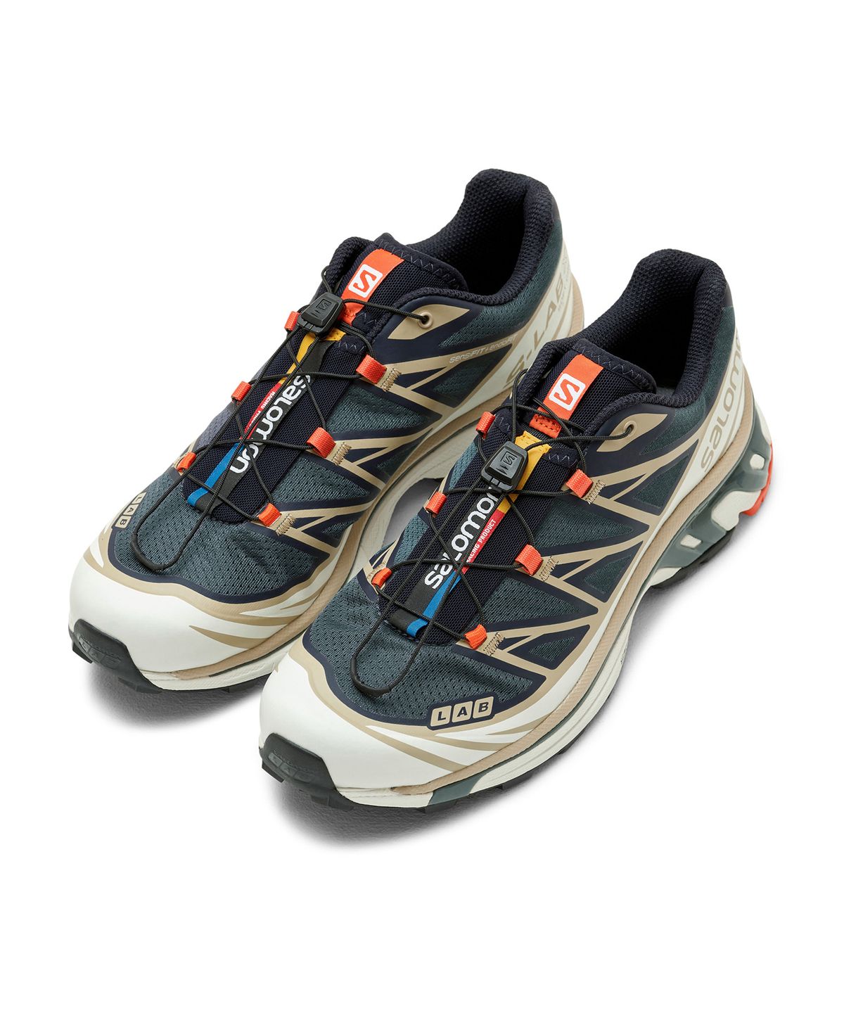 살로몬(SALOMON) XT-6 - 인디아 잉크:사파리:레드 오렌지 / L41455200