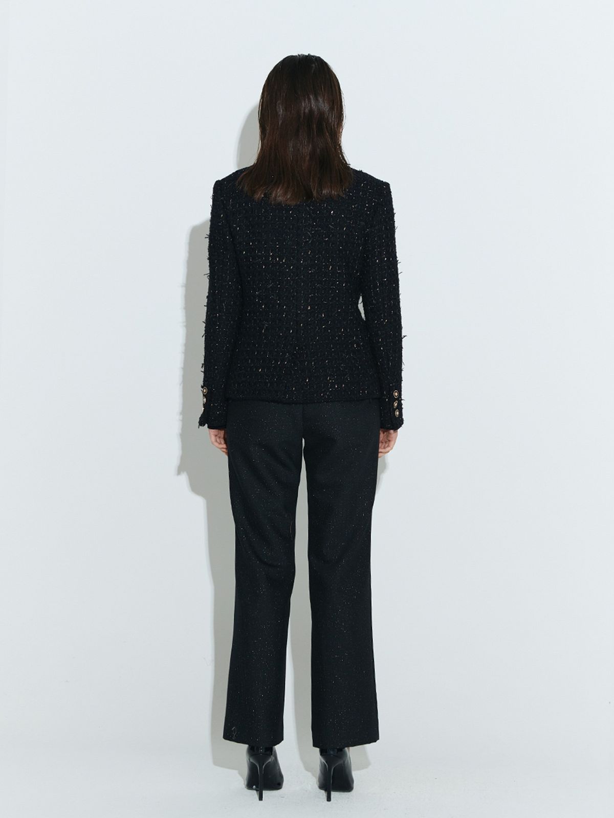 채뉴욕(CHAENEWYORK) 3 Button Single Tailored Jacket [Black Gold]