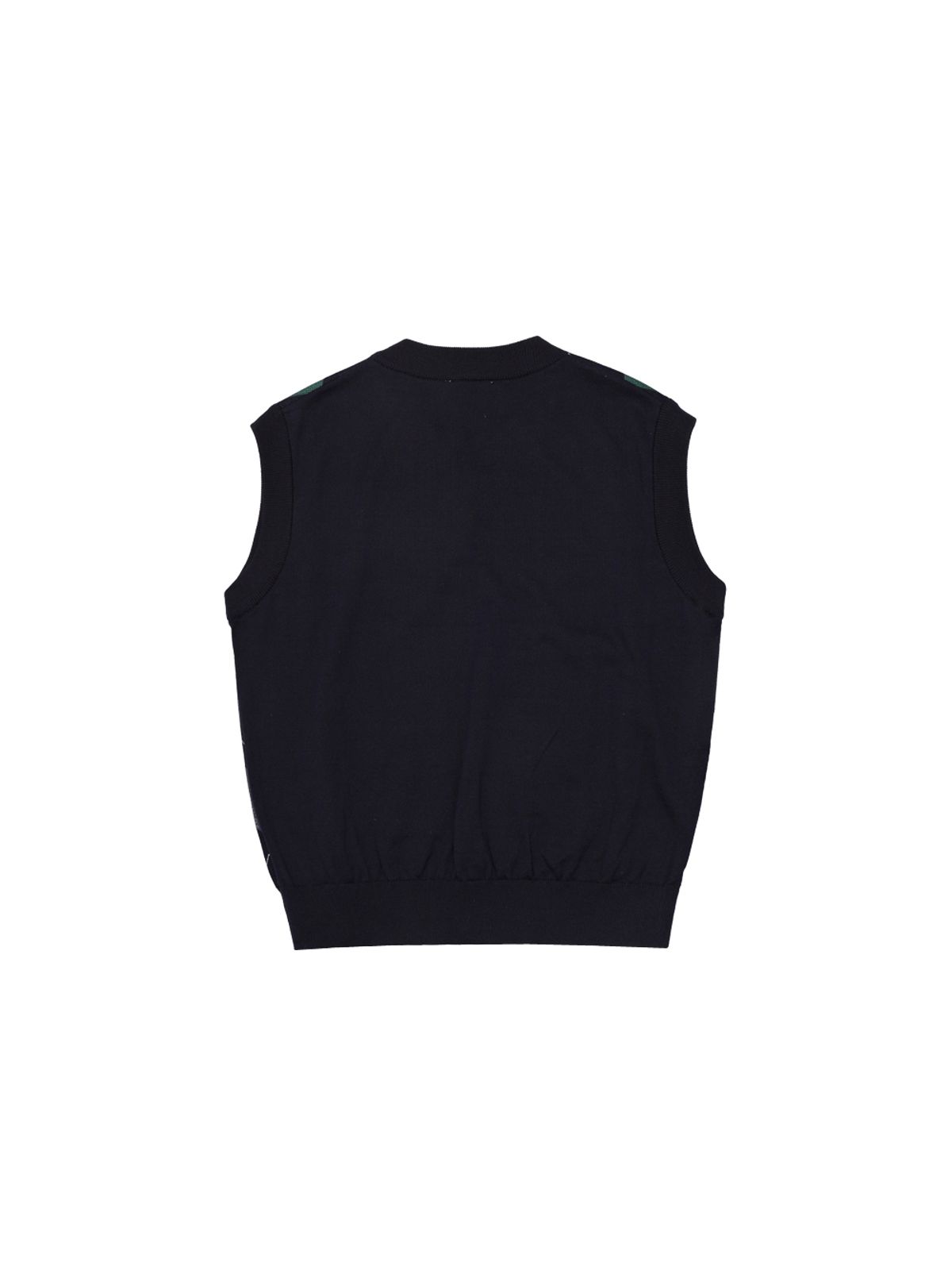 그리미(GREEMY) ARGYLE KNIT VEST(GREEN)