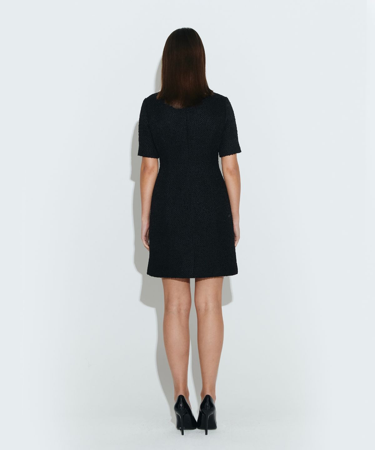 채뉴욕(CHAENEWYORK) Detatchable Collar Dress [Black&White]
