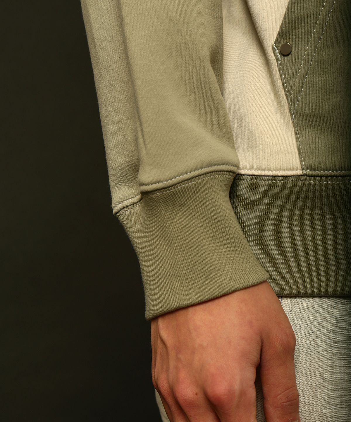 버드 체(BIRD CHE) IVORY COTTON MATCH BEADS HOODIE