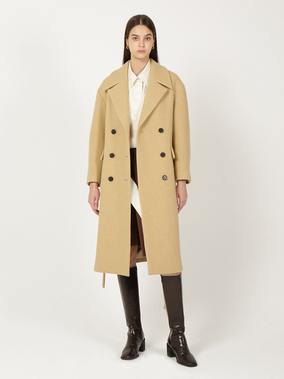 르이엘(LE YIEL) Wool Angora Coat 울 앙고라 코트