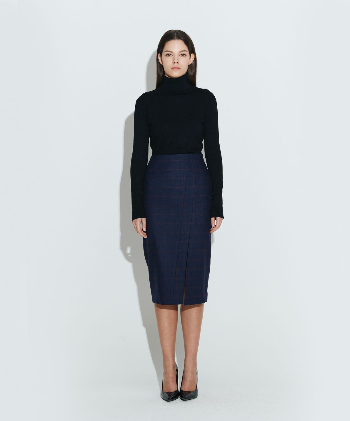 채뉴욕(CHAENEWYORK) The Boss Wool skirt [Navy]
