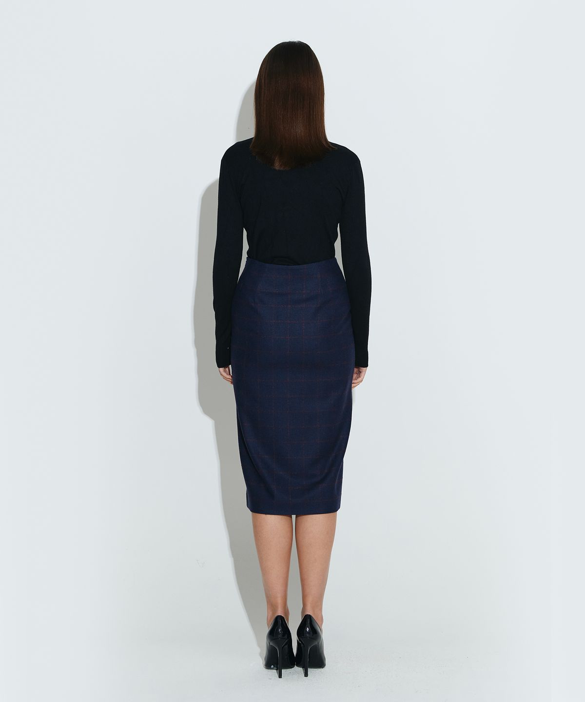 채뉴욕(CHAENEWYORK) The Boss Wool skirt [Navy]