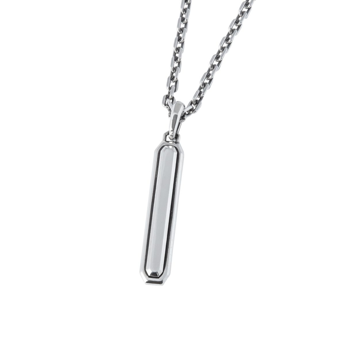 스팅925(STING925) 2-Sided Emerald Cut Stick Pendant