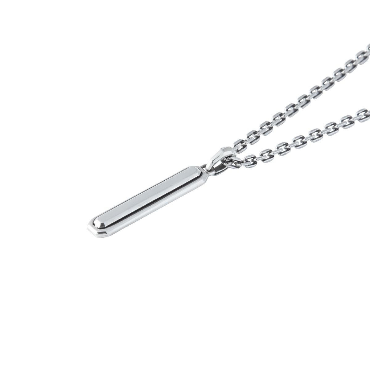 스팅925(STING925) 2-Sided Emerald Cut Stick Pendant