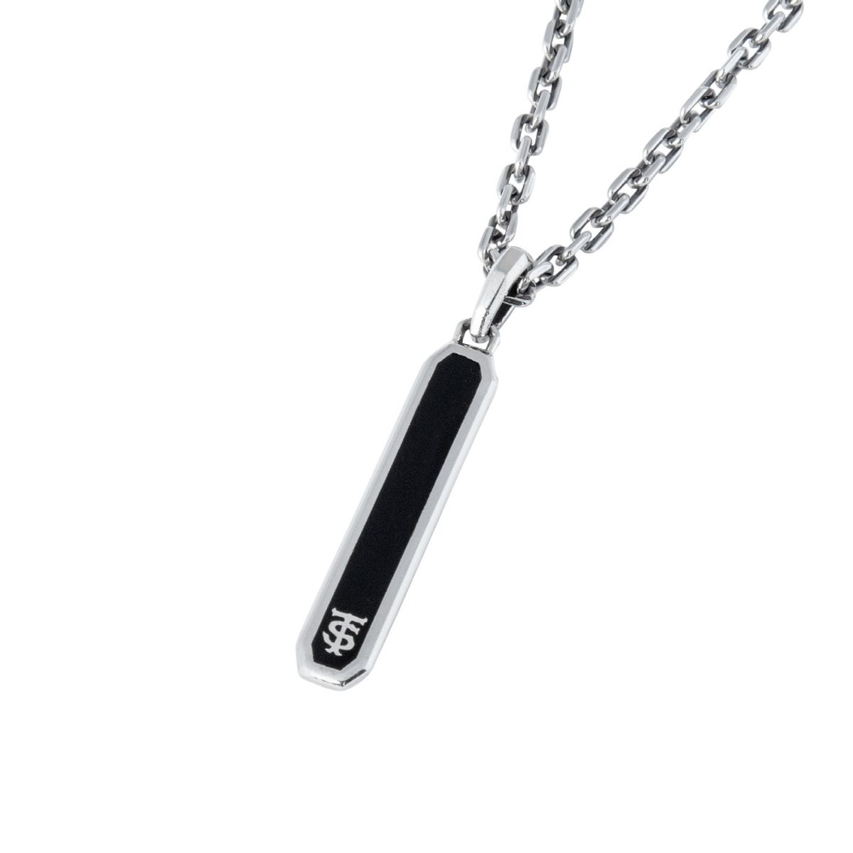 스팅925(STING925) 2-Sided Emerald Cut Stick Pendant