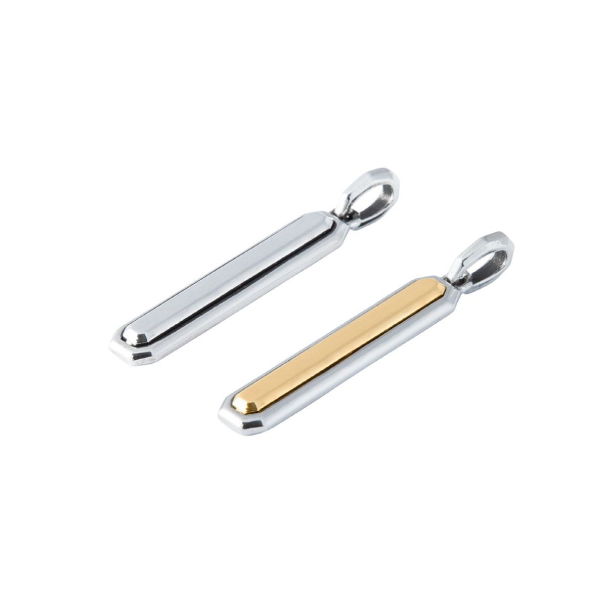 스팅925(STING925) 2-Sided Emerald Cut Stick Pendant