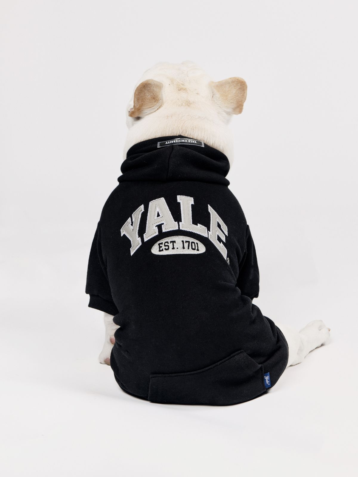 예일(YALE) 투톤아치 도기 후드_블랙
