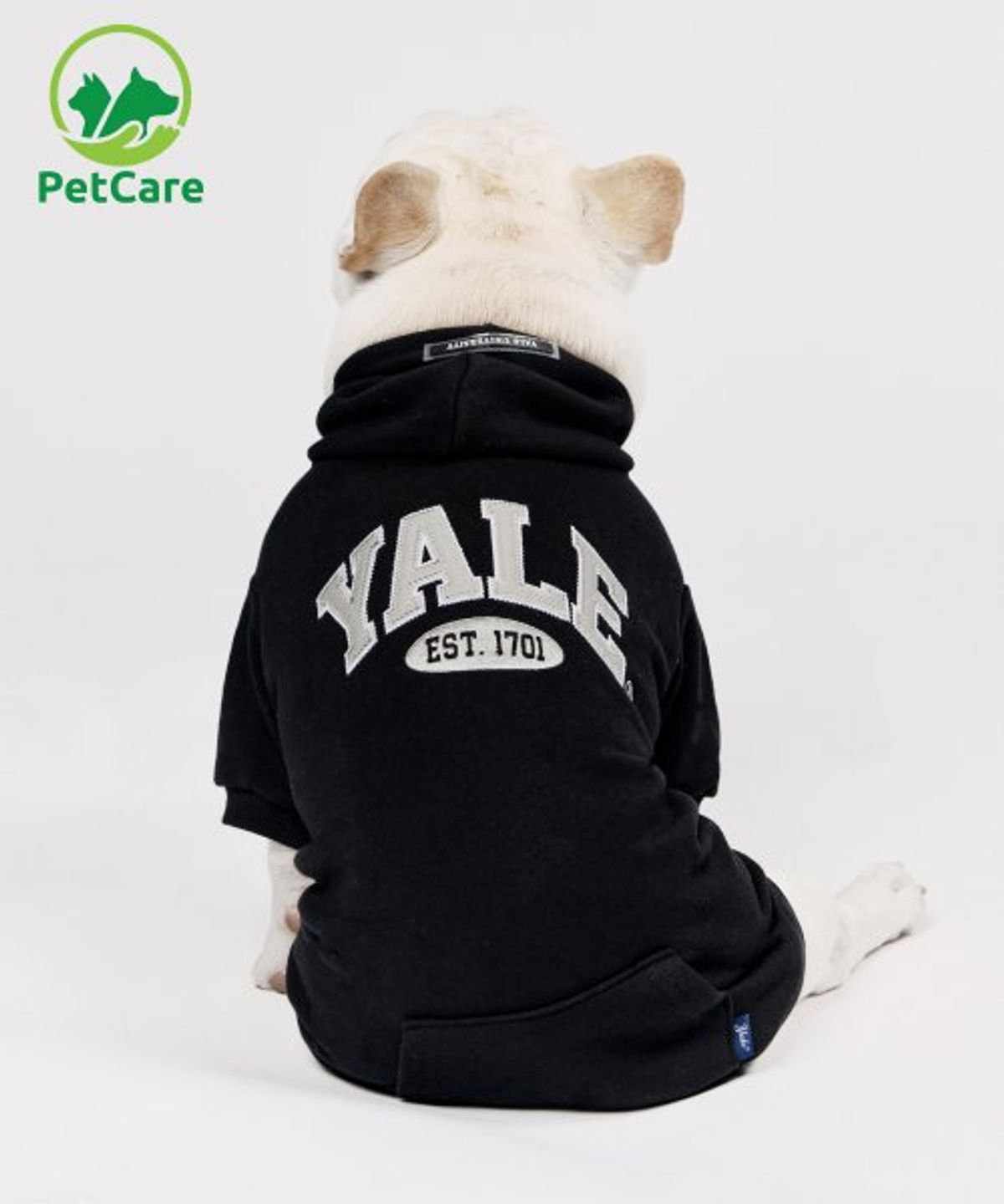예일(YALE) 투톤아치 도기 후드_블랙
