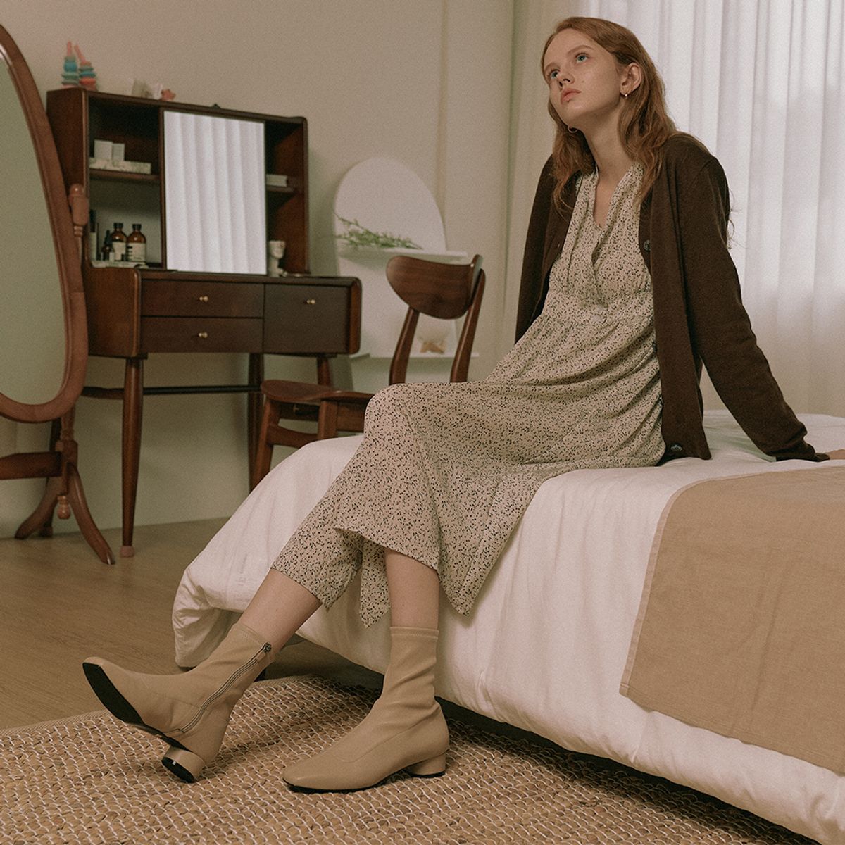 케리제이드(KERRIJADE) Flat Socks Boots_3 Color