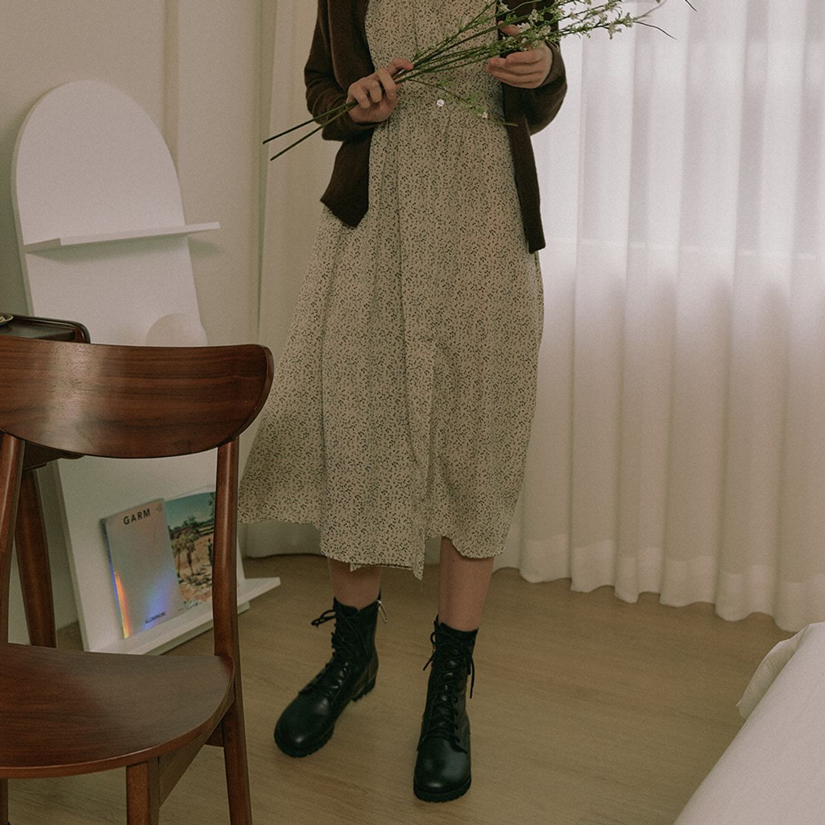 케리제이드(KERRIJADE) Flat Walker Boots_Black