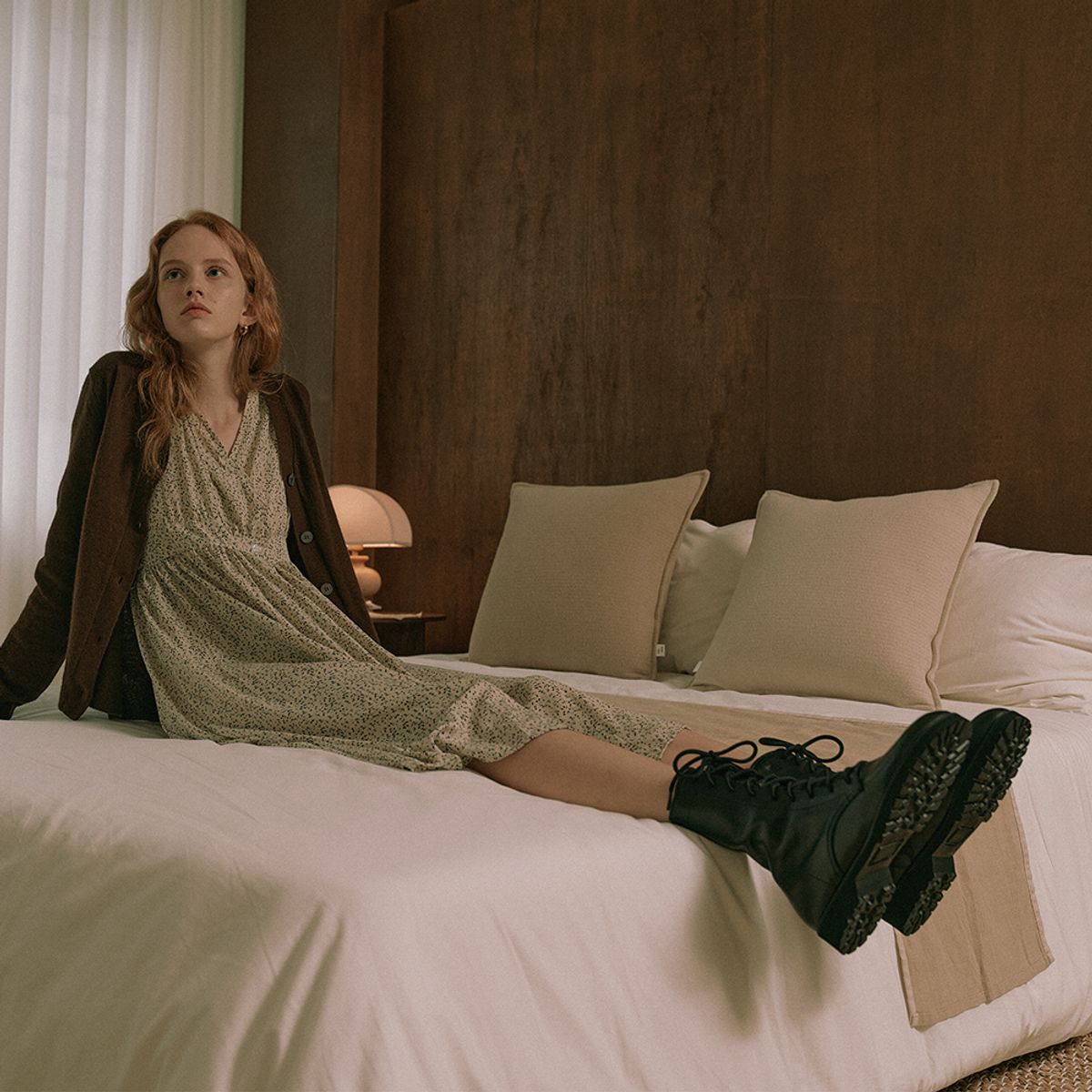 케리제이드(KERRIJADE) Flat Walker Boots_Black