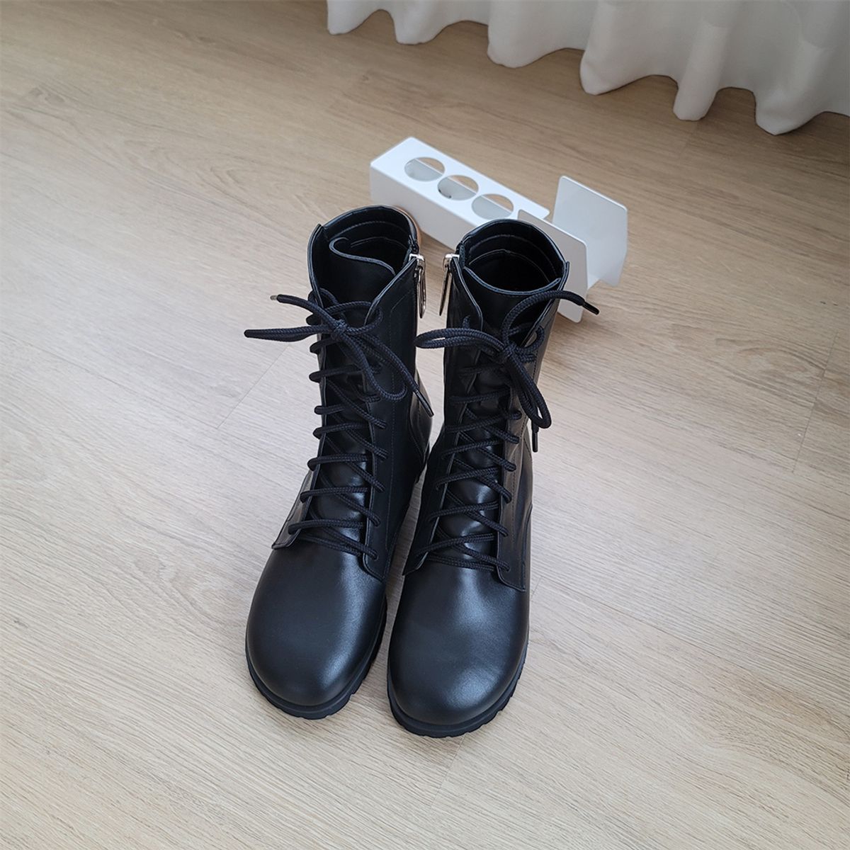 케리제이드(KERRIJADE) Flat Walker Boots_Black