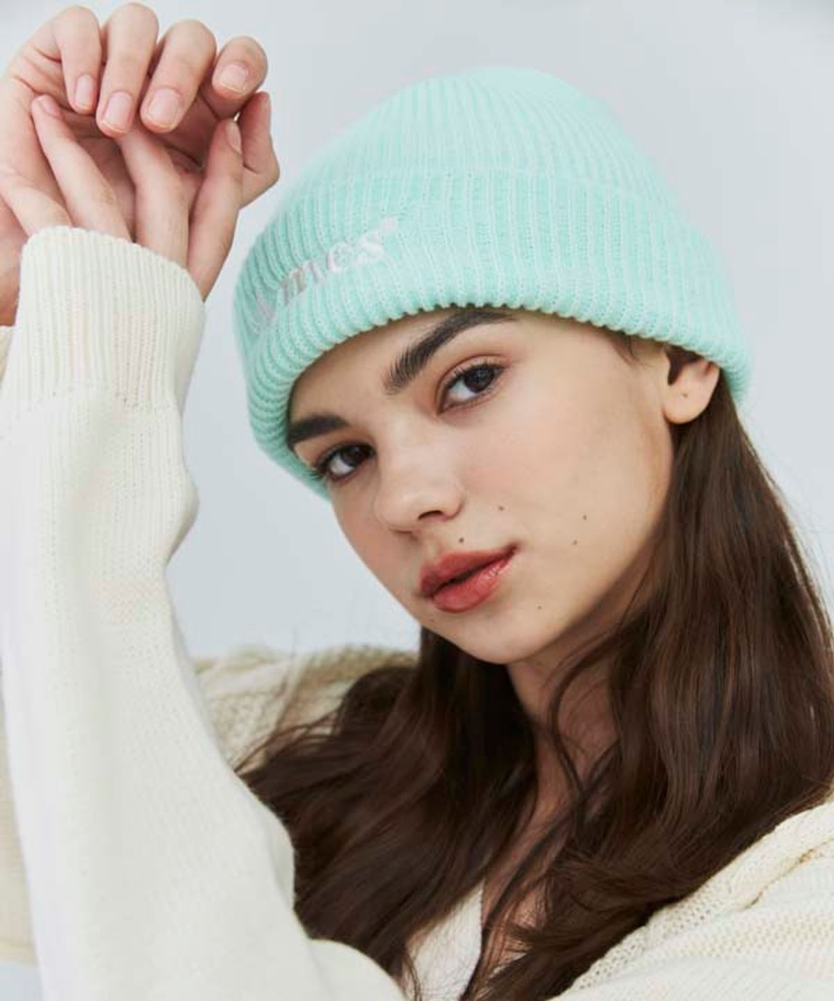 아메스 월드와이드(AMES-WORLDWIDE) BASIC LOGO BEANIE MINT