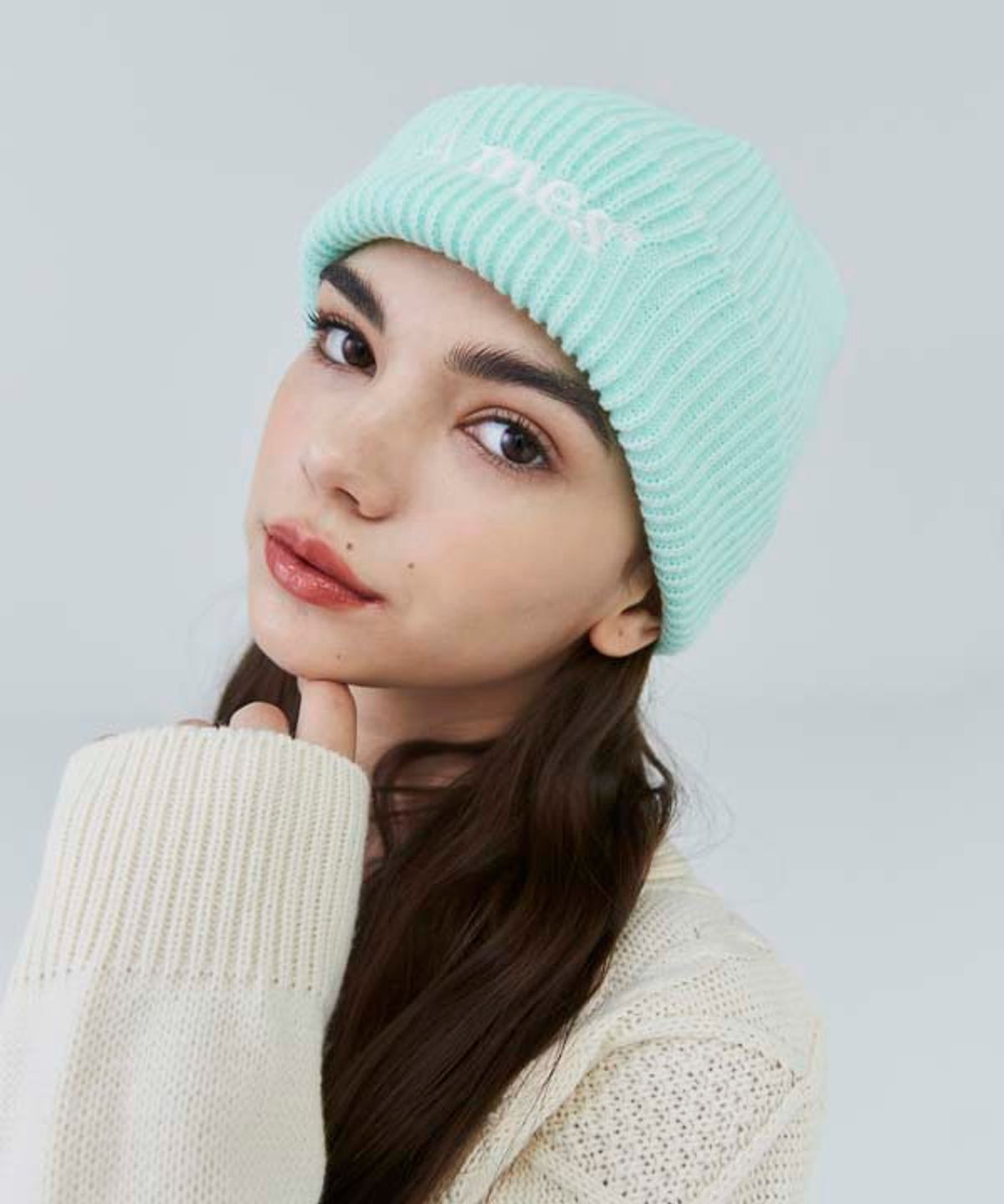 아메스 월드와이드(AMES-WORLDWIDE) BASIC LOGO BEANIE MINT
