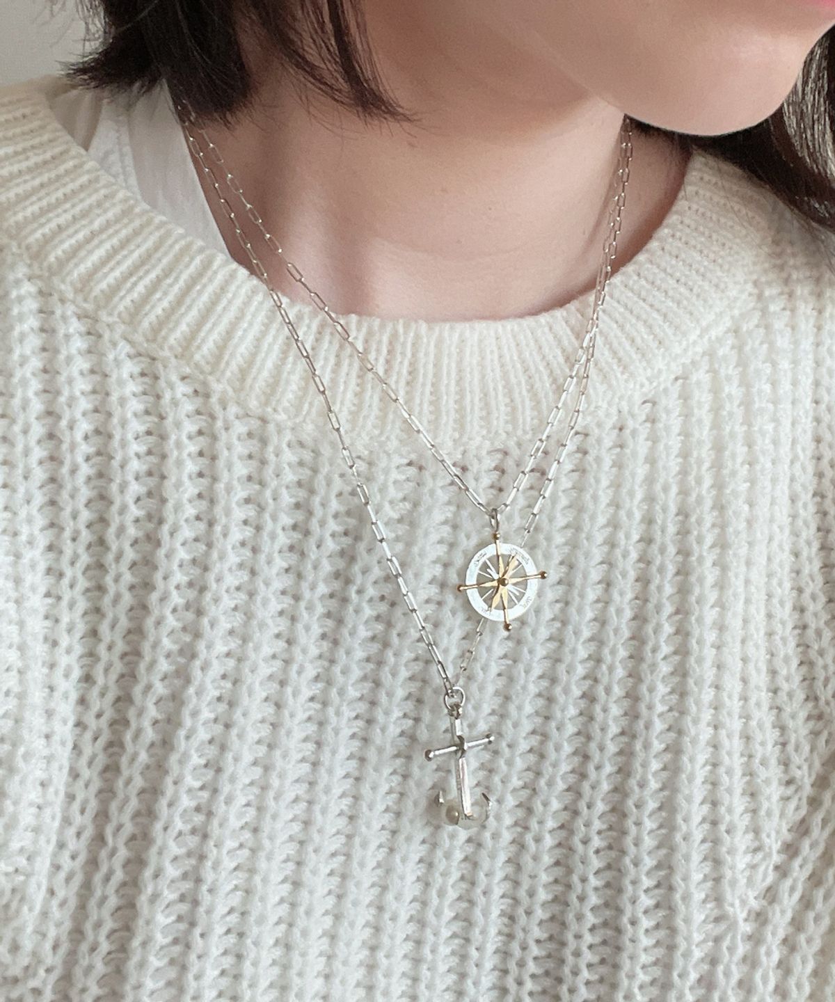 엘리오나(ELYONA) Skewered Anchor Necklace (닻목걸이)