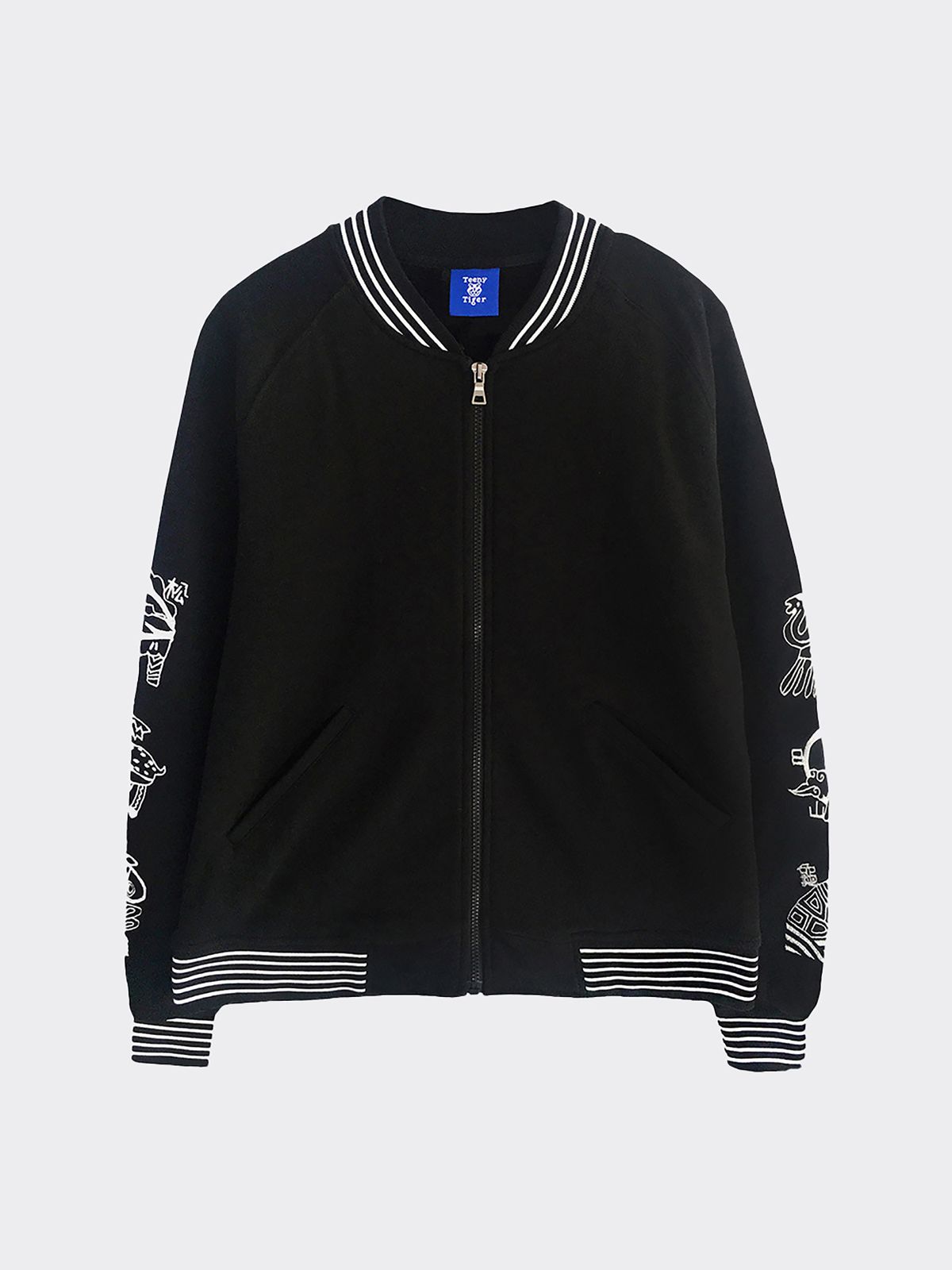 티니타이거(TEENYTIGER) Longevity Embroidery bomber Jacket(Black)