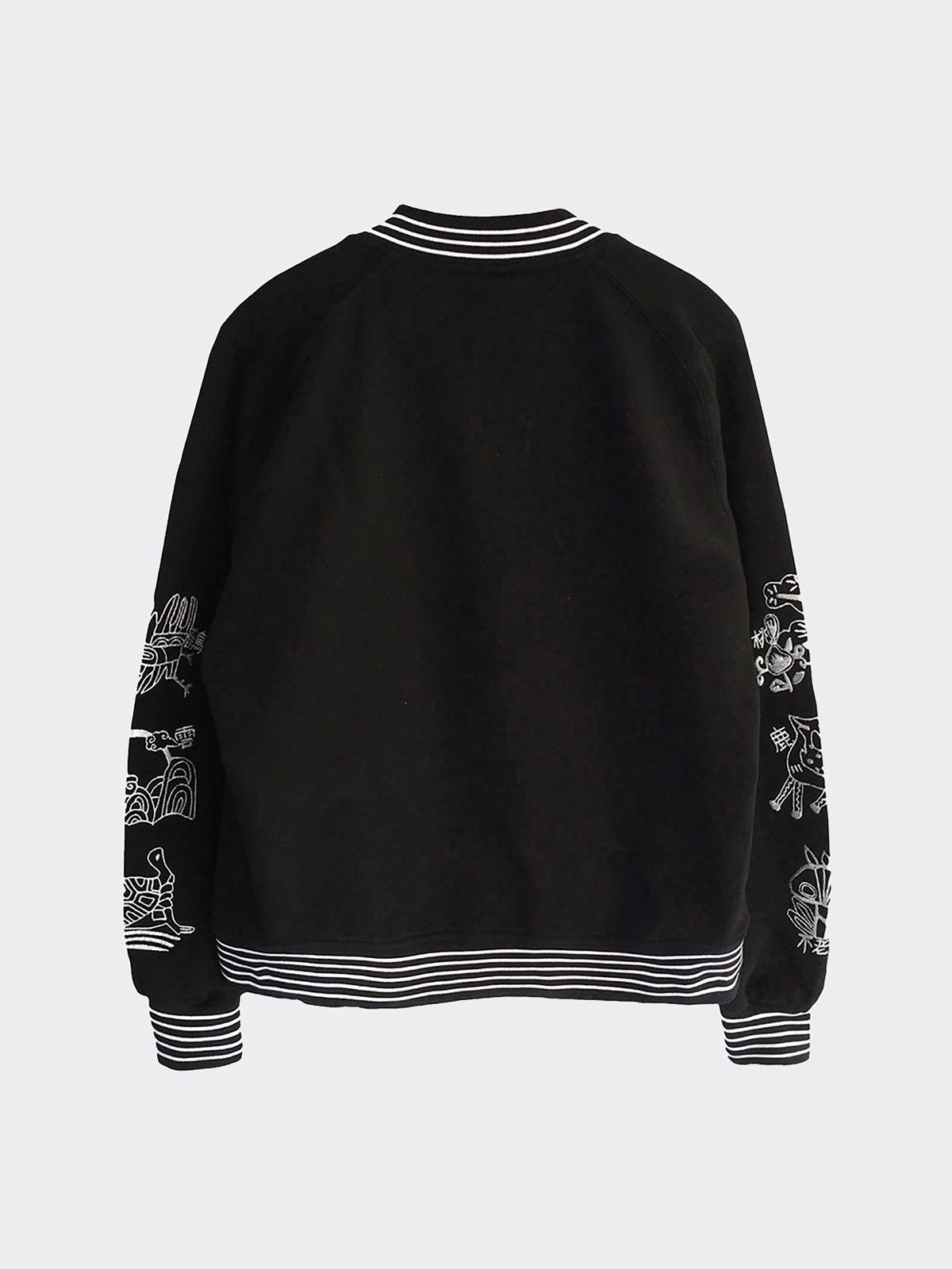 티니타이거(TEENYTIGER) Longevity Embroidery bomber Jacket(Black)