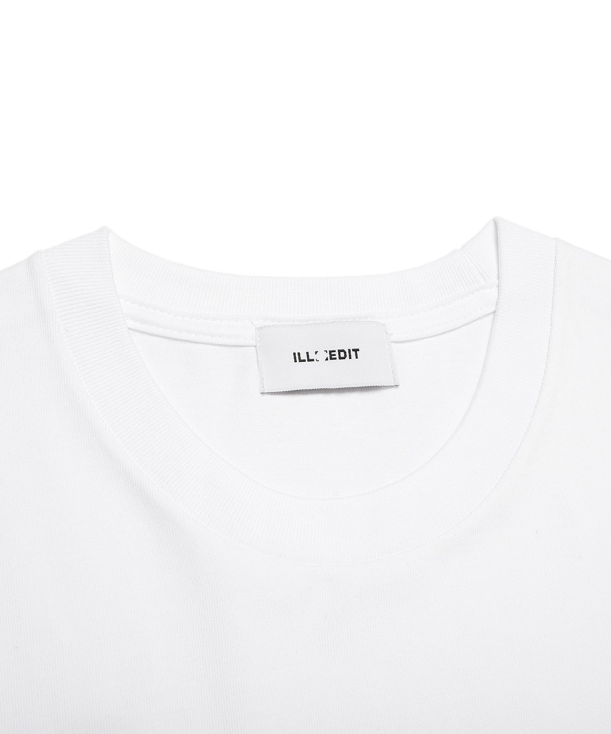 일레딧(ILLEDIT) PRICE TAG POINT T-SHIRT WHITE
