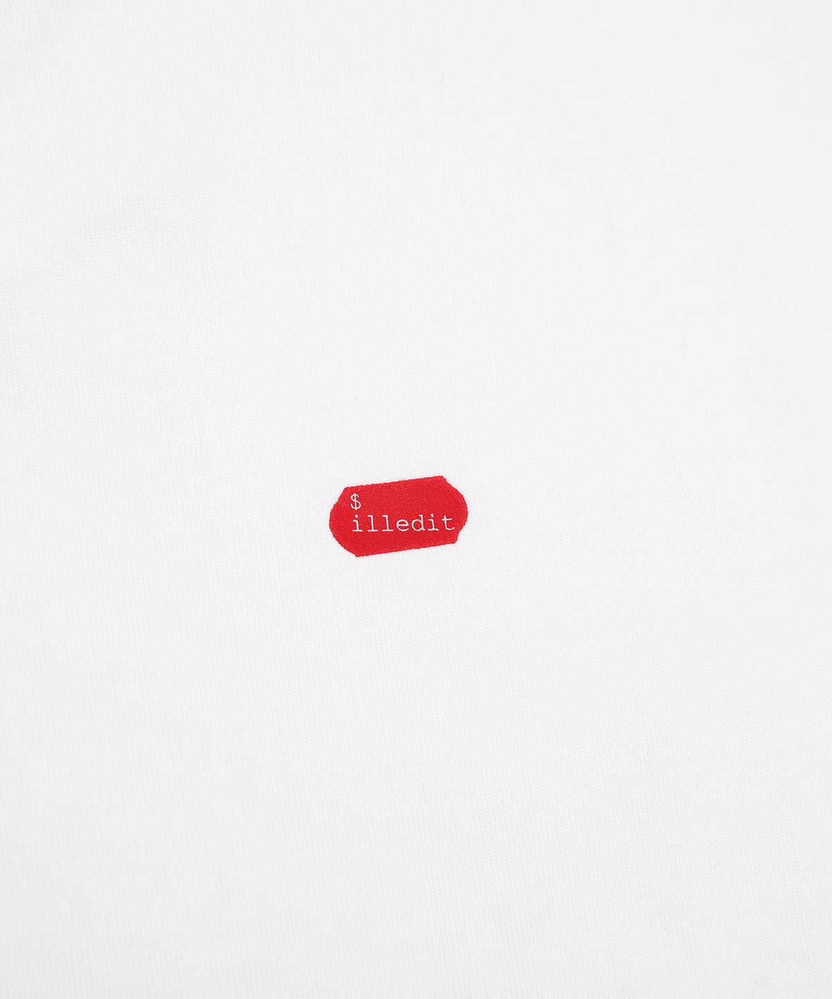 일레딧(ILLEDIT) PRICE TAG POINT T-SHIRT WHITE