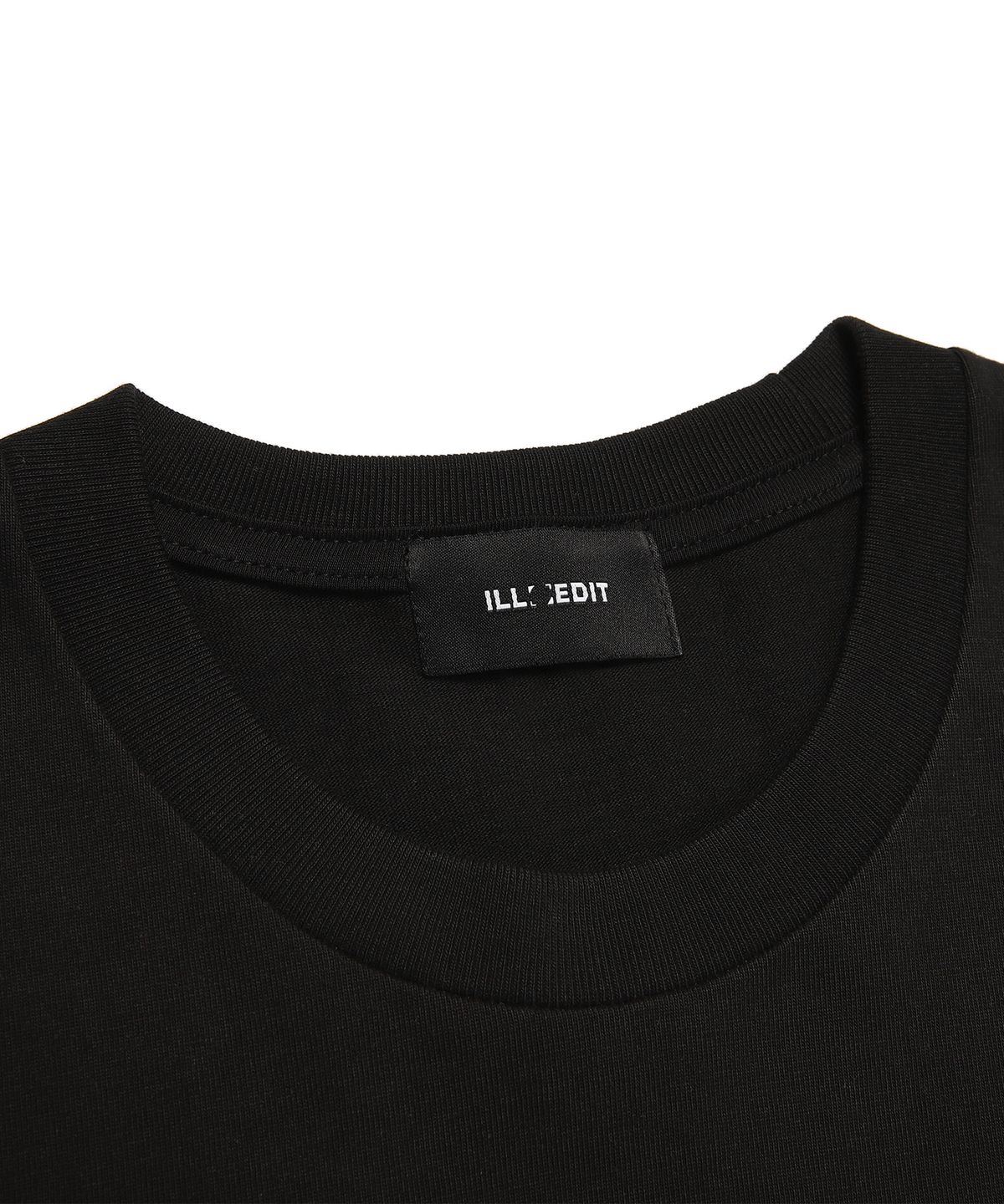 일레딧(ILLEDIT) PRICE TAG POINT T-SHIRT BLACK