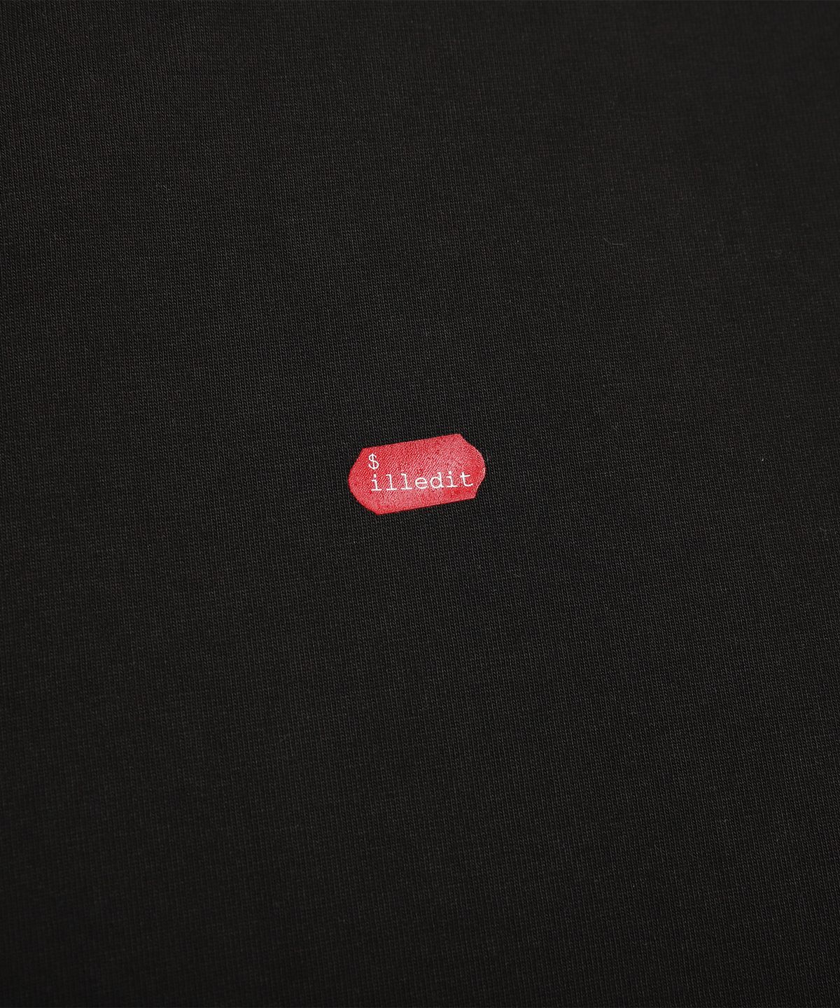 일레딧(ILLEDIT) PRICE TAG POINT T-SHIRT BLACK