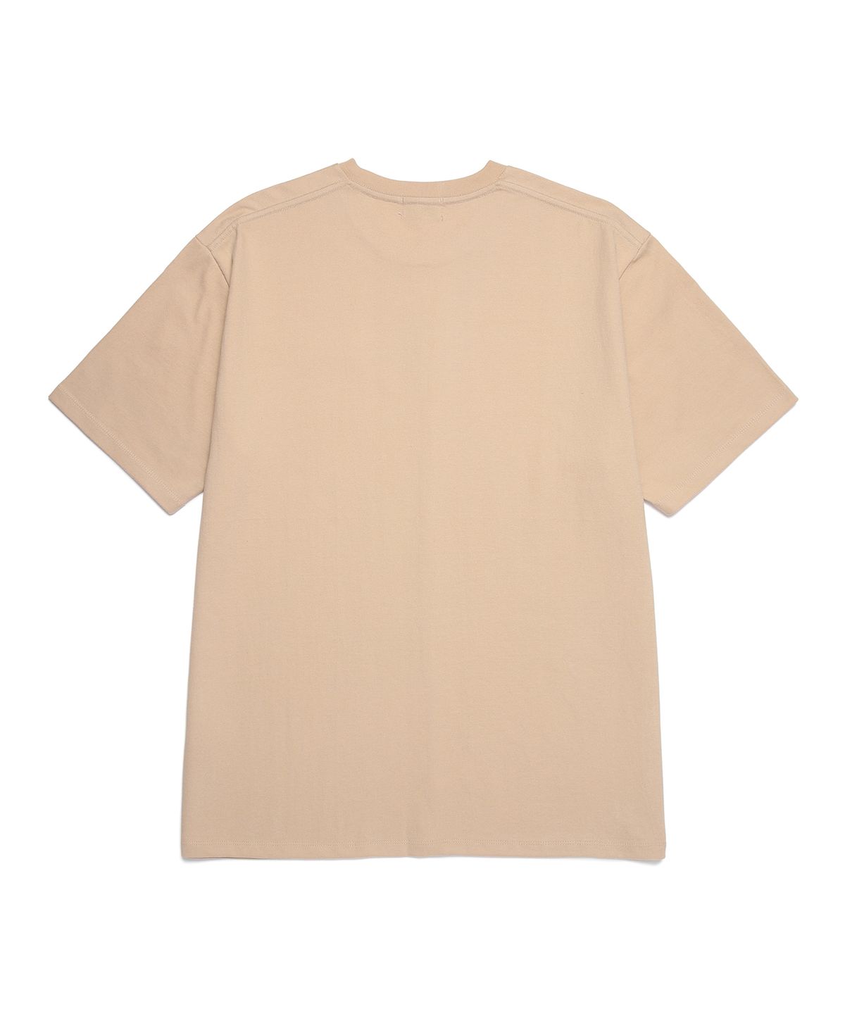 일레딧(ILLEDIT) HALF CUTTING T-SHIRT BEIGE