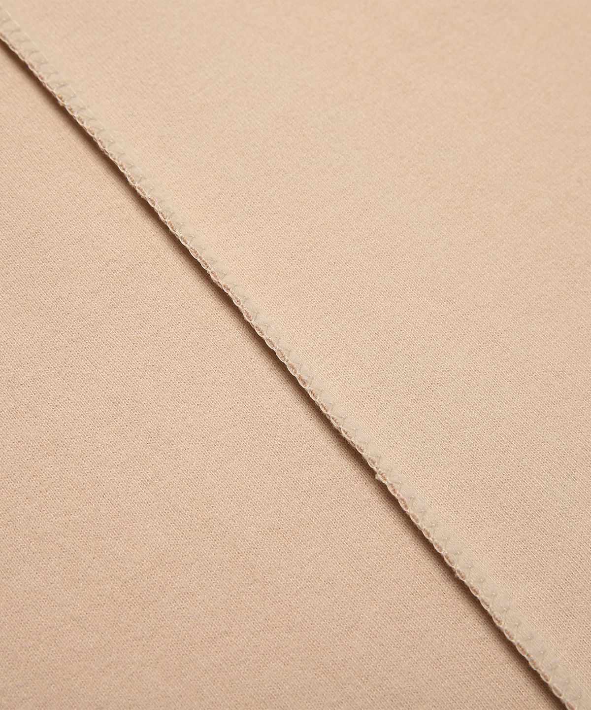 일레딧(ILLEDIT) HALF CUTTING T-SHIRT BEIGE