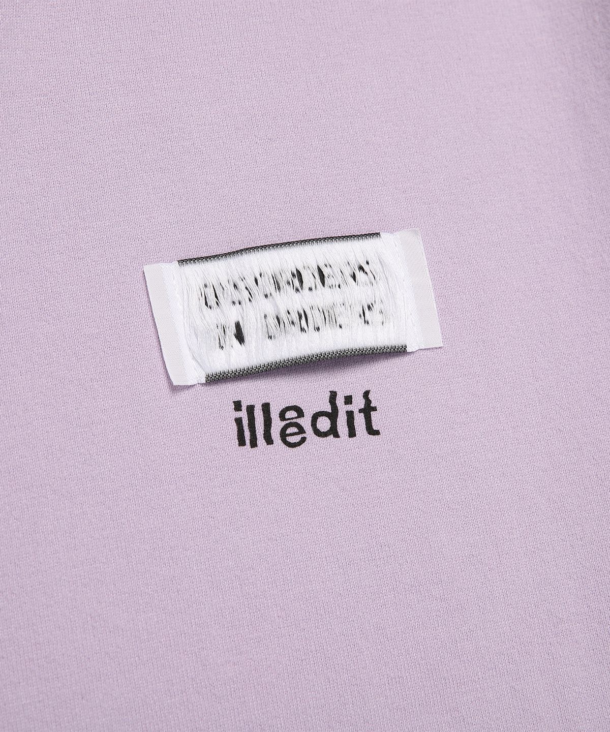 일레딧(ILLEDIT) HALF CUTTING T-SHIRT LAVENDER
