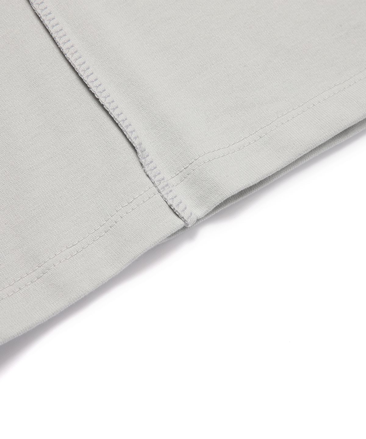 일레딧(ILLEDIT) HALF CUTTING T-SHIRT GREY