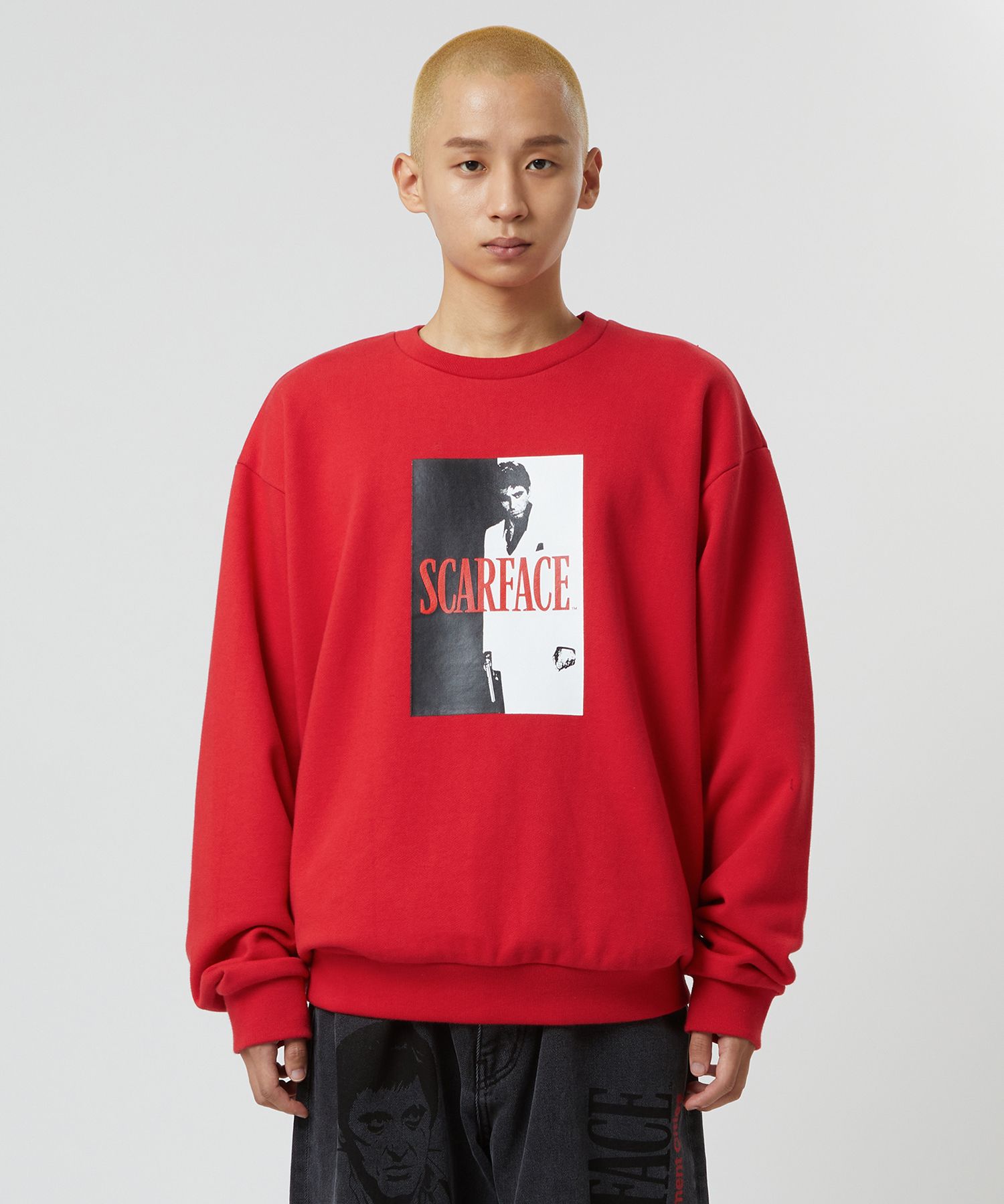 Tシャツ・カットソー LMC LMC X SCARFACE OG SWEATSHIRT red 0LM21FSW408RED 13_LMCXSCARFACE_OG_SWEATSHIRT_