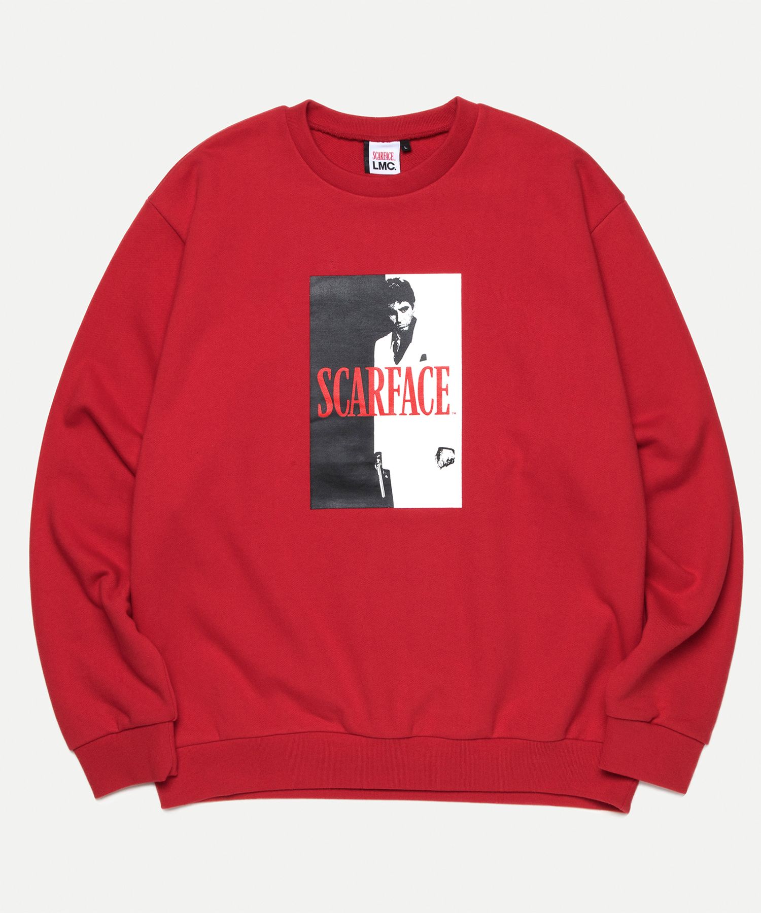 Tシャツ・カットソー LMC LMC X SCARFACE OG SWEATSHIRT red 0LM21FSW408RED MUSINSA公式 | LMC LMC x SCARFACE OG SWEATSHIRT red