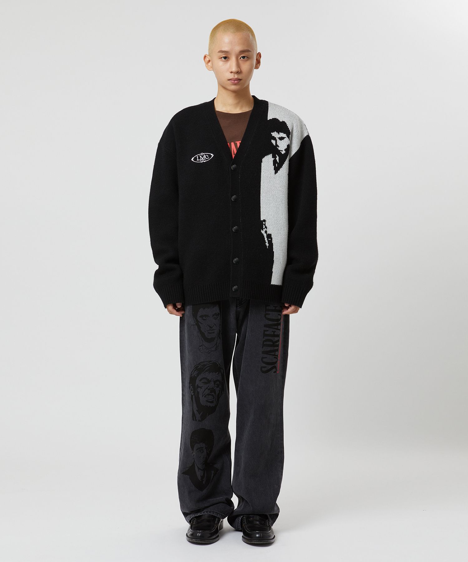 LMC　スカーフェイスカーディガン MUSINSA公式 | LMC LMC x SCARFACE JACQUARD CARDIGAN black