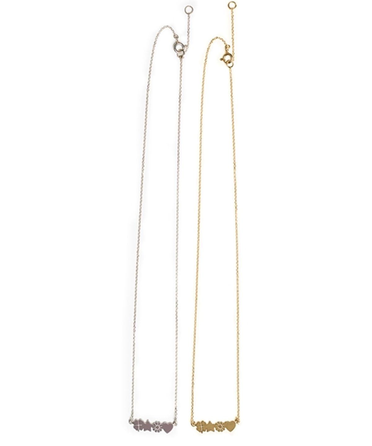 봉보(BONBEAU) Luckyme pendant silver gold Necklace 럭키미 팬던트 실버 골드 체인 목걸이