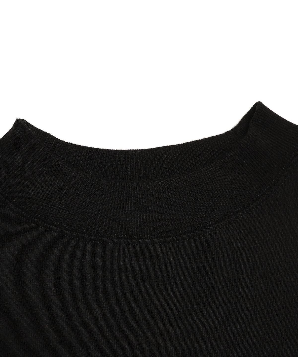 일레딧(ILLEDIT) HALFNECK RIB SWEATSHIRT BLACK