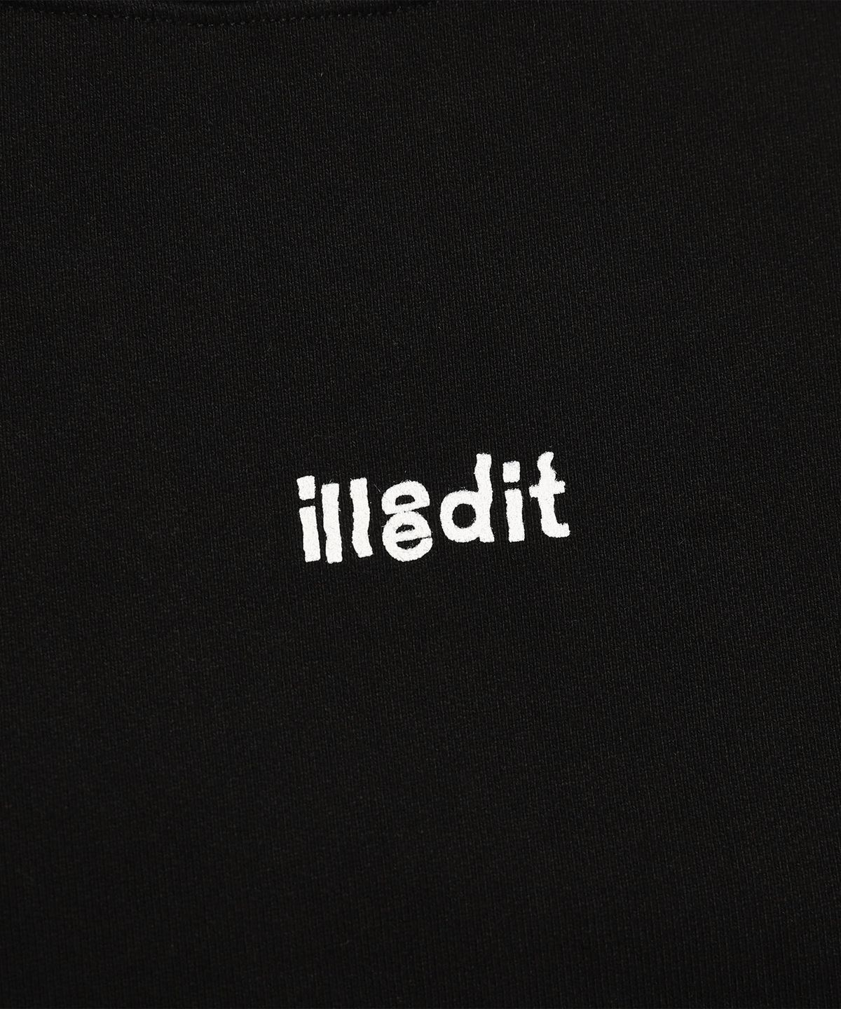 일레딧(ILLEDIT) HALFNECK RIB SWEATSHIRT BLACK