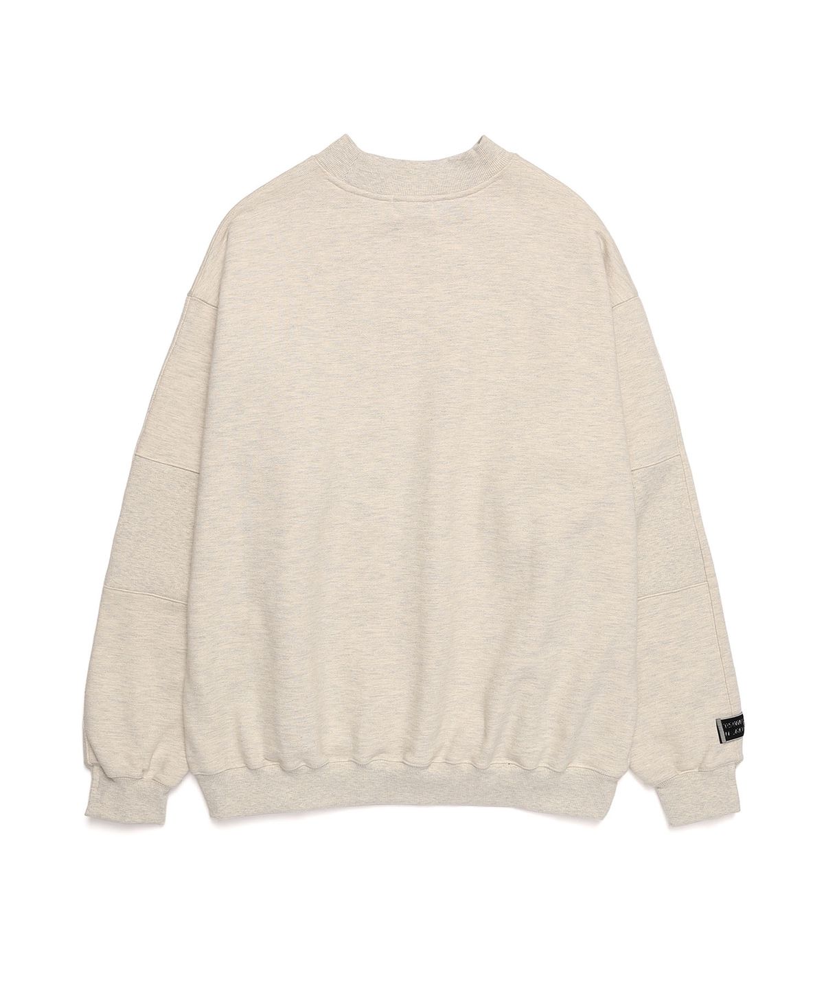 일레딧(ILLEDIT) HALFNECK RIB SWEATSHIRT MELANGEGREY