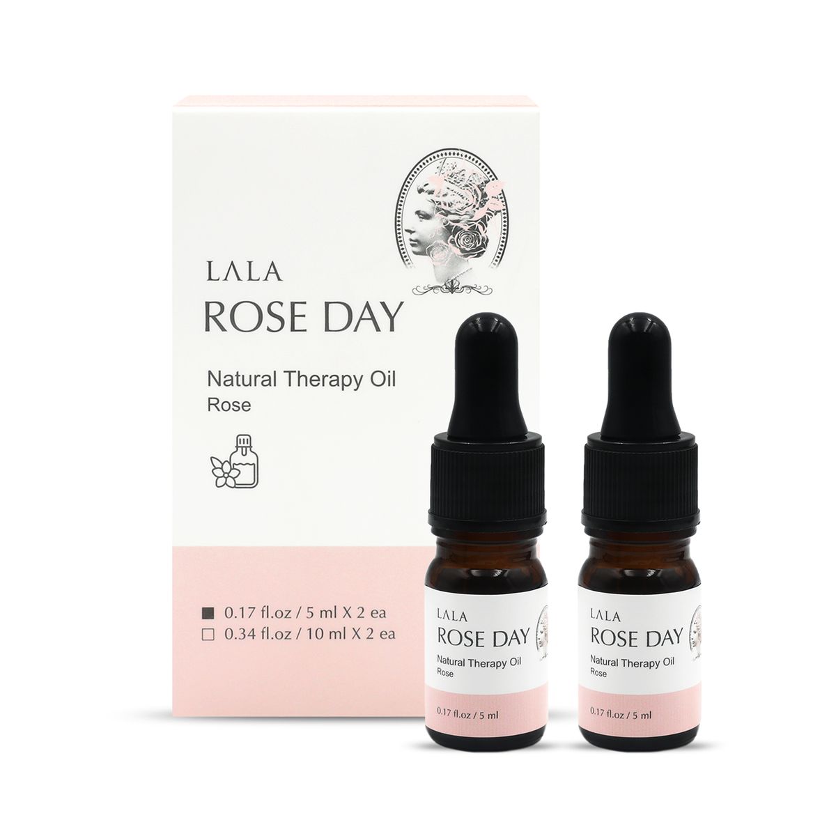 라라 로즈데이(LALA ROSEDAY) 천연 이너퍼퓸 Y존케어 스포이드타입 2개입 세트