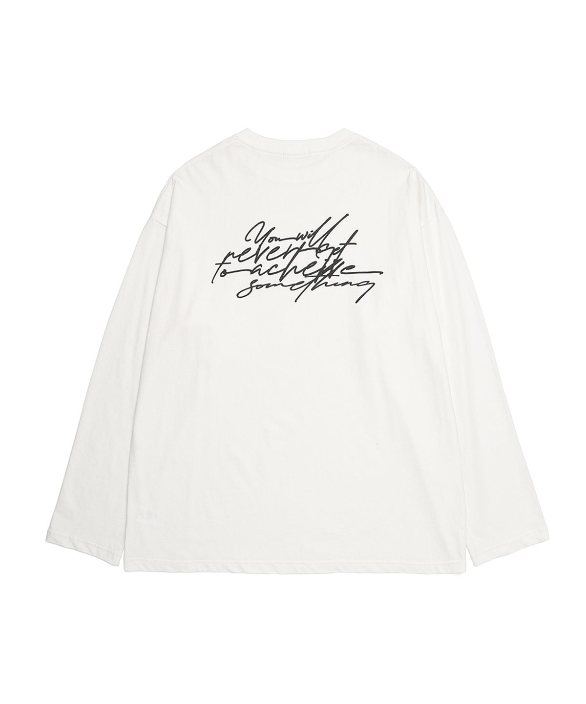 리베레(LIBERE) CURSIVE LONG SLEEVE / WHITE