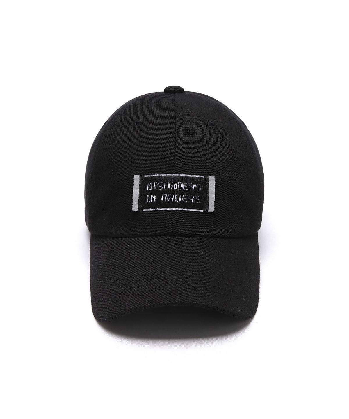 일레딧(ILLEDIT) BASIC LABEL BALLCAP BLACK