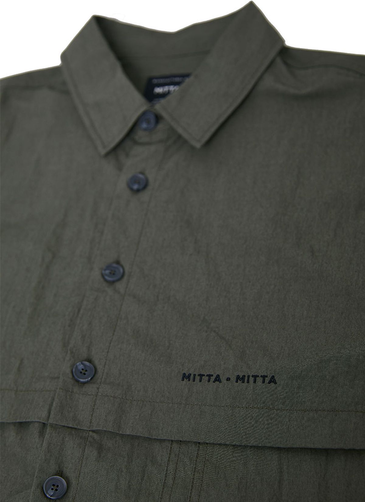 미타(MITTA) 포켓 셔츠 자켓 - 카키
