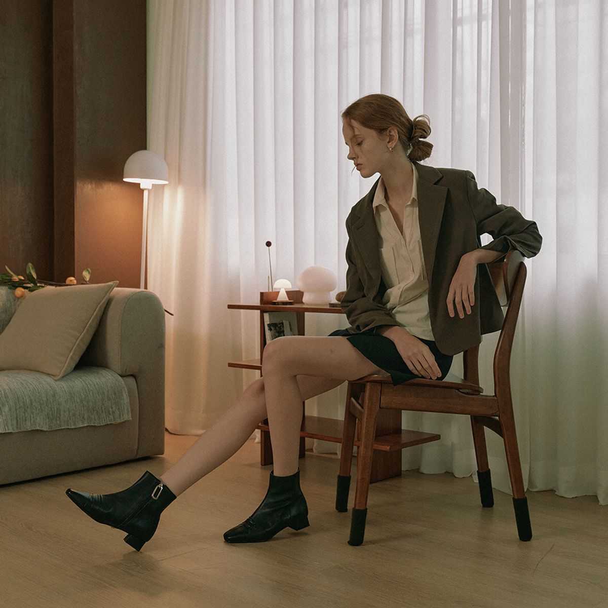 케리제이드(KERRIJADE) Inner Comb Boots_Black